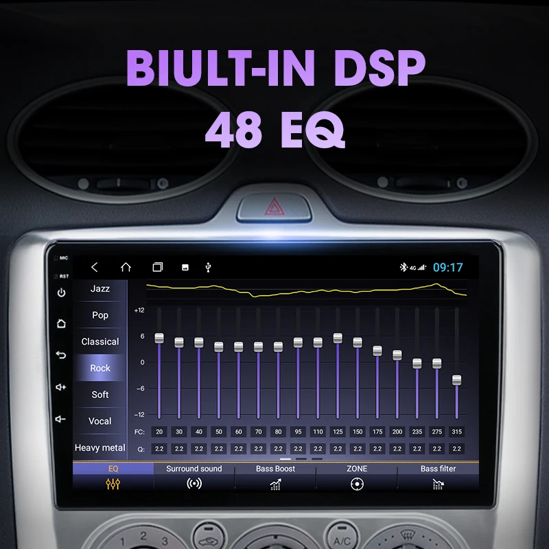 jmcq 9 2 din 4gwifi car radio for ford focus exi mt at 2004 2011 multimedia player android 10 gps navigation head unit 2din free global shipping