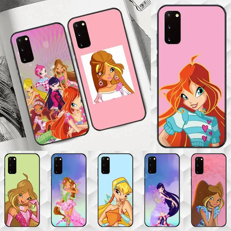 

Новый чехол для телефона клубной девочки-винкс для Samsung A71 A80 A91 A01 A02 A11 A12 A21 A31 A32 A20E, чехол, оболочка