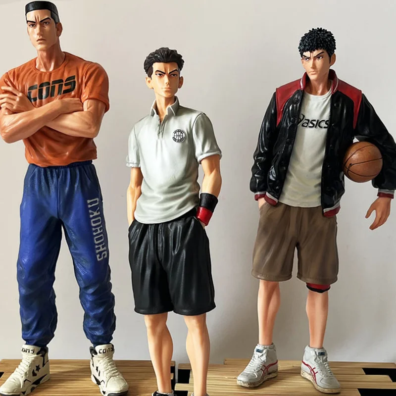 

Anime Slam Dunk Figure Ryota Miyagi Hisashi Mitsui Rukawa Kaede Hanamichi Sakuragi Action Figurines Pvc Model Doll Toys Gif