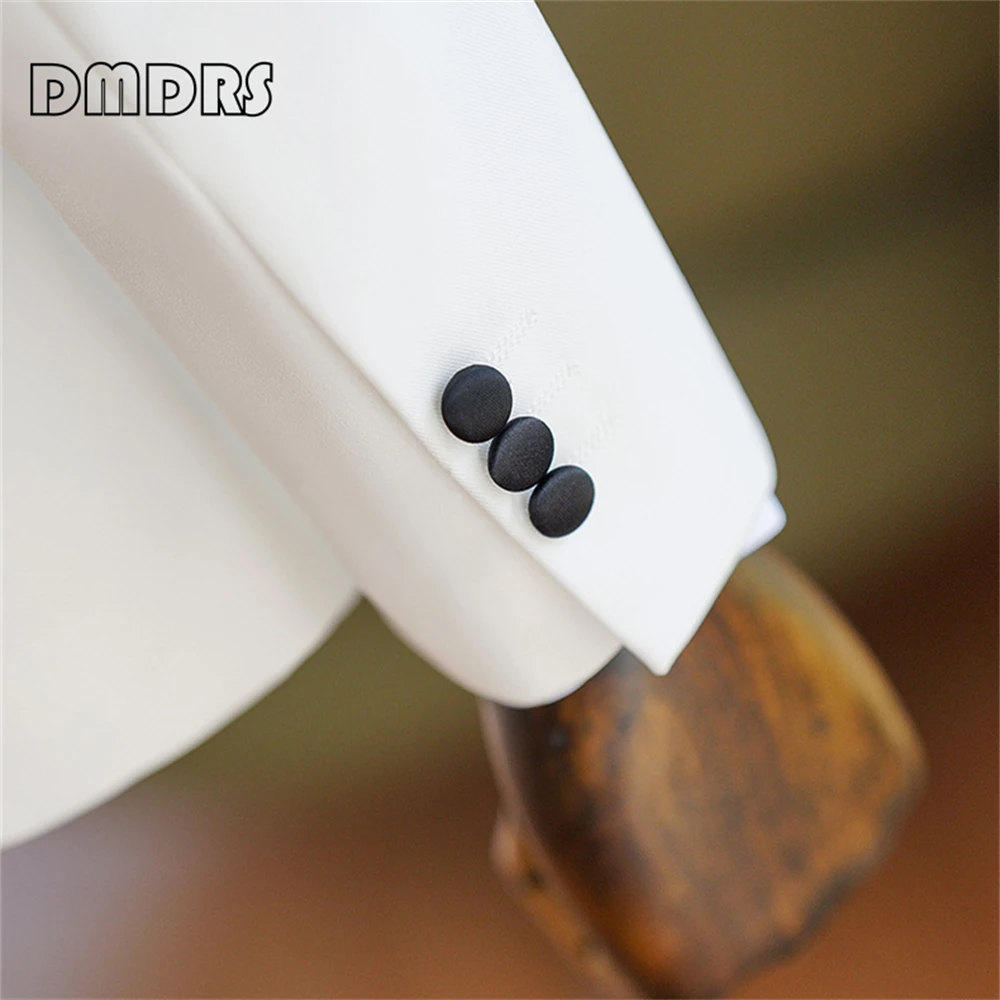 Мужской облегающий костюм комплект из 2 предметов для свадьбы пиджак на одной