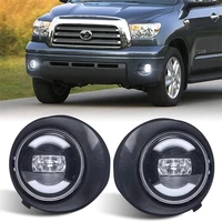 newest for 07 13 tundra08 11 sequoia led driving fog light with drl white running light yellow turn led fog lamp