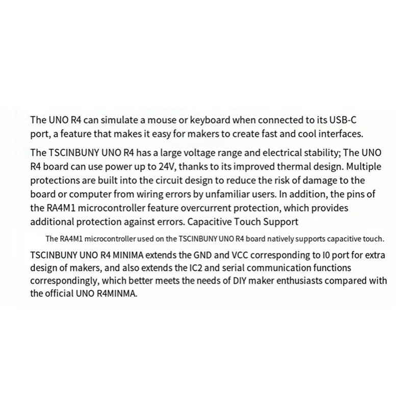 Для UNO R4 Minima Type-C USB ESP32-S3 WIFI Edition макетная плата для контроллера обучения