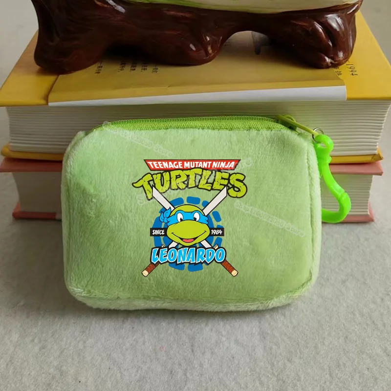 Миниатюрный плюшевый кошелек для монет с черепашками-ниндзя из мультфильма