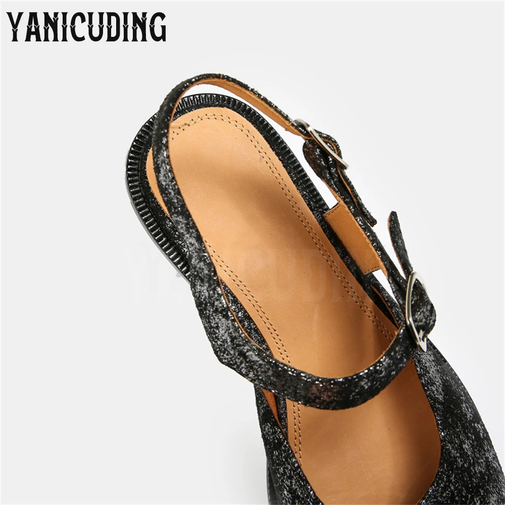 Разноцветные сандалии с разрезами для мужчин и женщин новинка дизайнерские