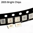 500 шт., светодиод SMT SMD 2835, лампа-шарик 20-25 лм, белые, красные, синие, зеленые, желтые светодиодные шарики, светодиодный чип постоянного тока 1,8-3,6 В, светодиод, светоизлучающие диоды