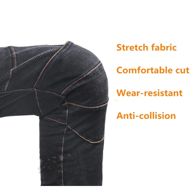 Мотоциклетные брюки Rider Biker эластичные джинсы защитные для мотокросса с