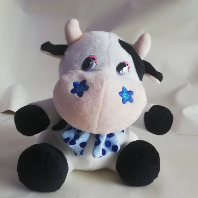 

Lovely Cow Plush Toy About 22cm Cartoon Sitting Cow Soft Doll Baby Toy Birthday Gift b2832