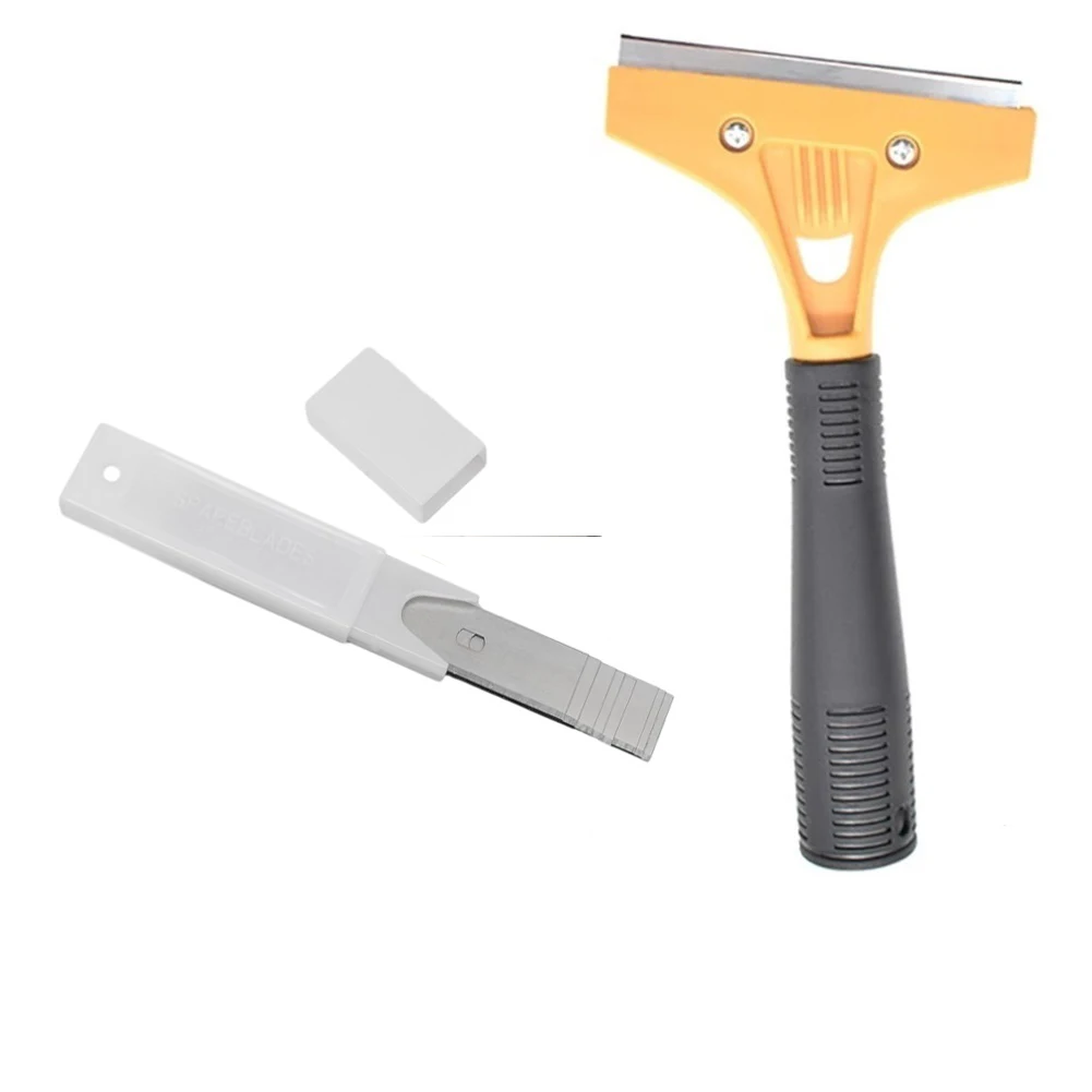 

Black Durable None Scraper Blades Glass Glue Stains Marble Metal 10pcs 20x10.5cm 7.87x4.13inch Cleaning Scraper