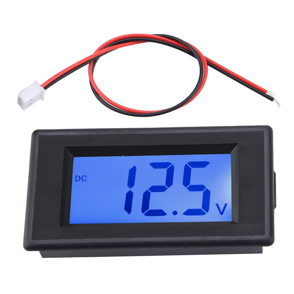 

4-30V Two Wire LCD Display Voltmeter Digital Voltage Power Tester with Blue Screen Backlight Digital Digital Digital