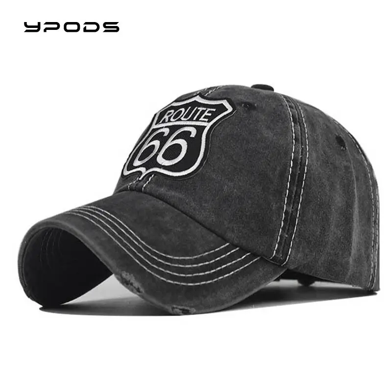 

Washed Cotton New 66 Letter Embroidered Baseball Cap Washed Old Duck Tongue Cap Outdoor Sunshade Cap Wholesale