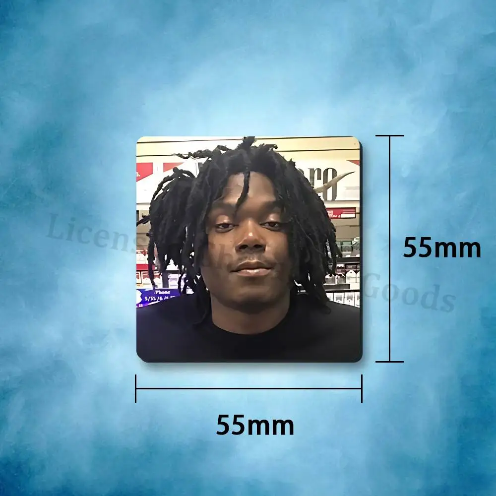 Фото Магниты на холодильник Rapper L-Lucki: квадратные плитки с магнитными листами, напечатанные для декора, коллекционные, 55 мм №5