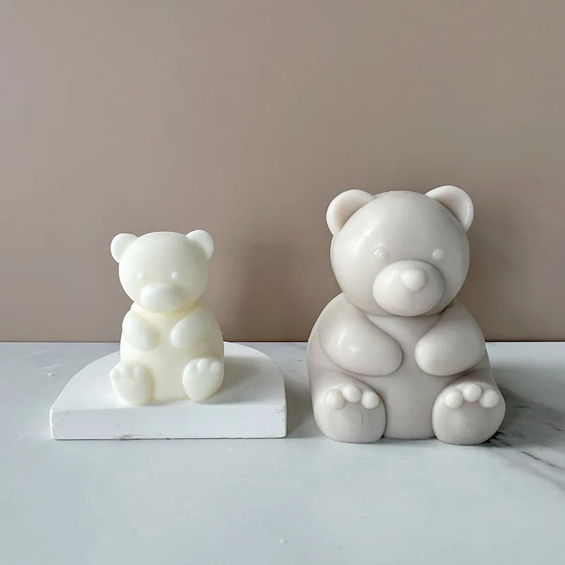 

Силиконовая форма для помадки, 3D жемчужный медведь, фотография торта, украшение для конфет, леденцов, шоколада, формы для выпечки, инструмен...
