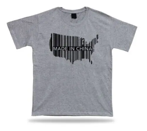 Hergestellt в Китае штрих-код Stempel продукт комиксы Lustig Hemd Geschenk