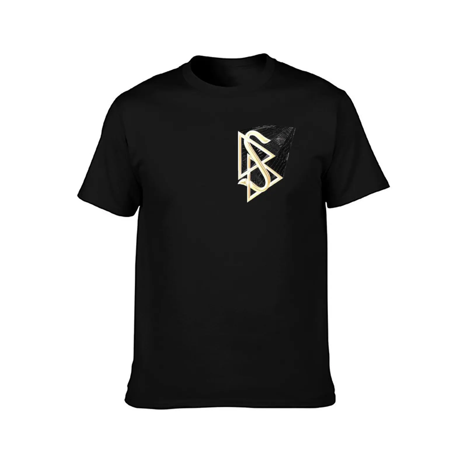 Фото Футболка SCIENTOLOGY из черной лакированной кожи с логотипом (узором) аллигатора, быстросохнущая, легкая спортивная футболка. №2