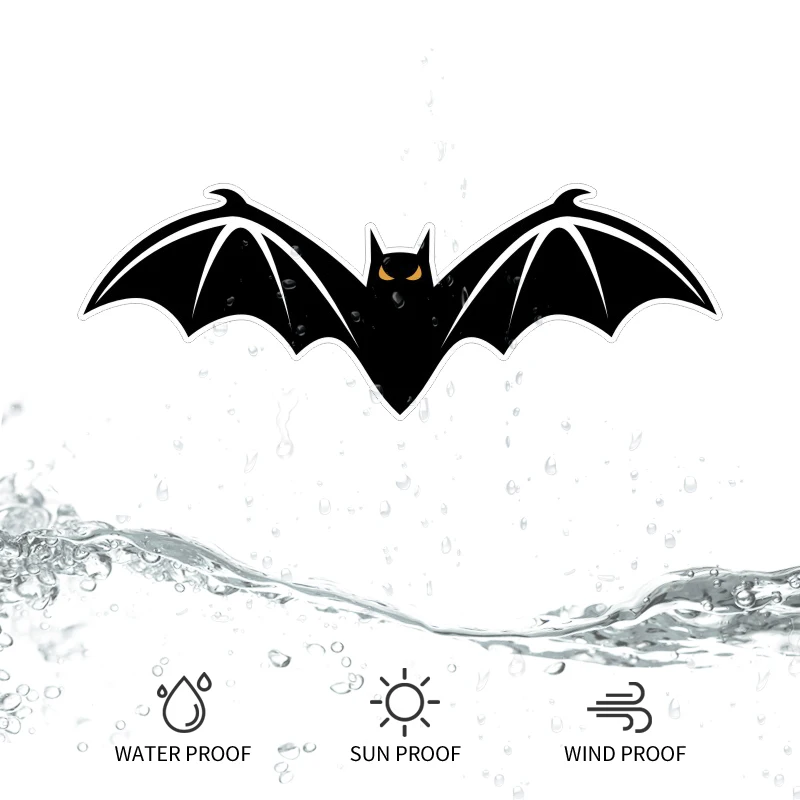 Светоотражающие автомобильные наклейки летучая мышь на Хэллоуин ПВХ Виниловая