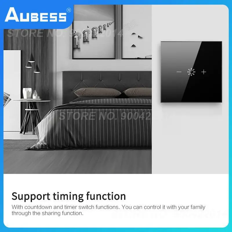 

Умный сенсорный выключатель, настенный переключатель с Wi-Fi и функцией затемнения для Google Home и Alexa