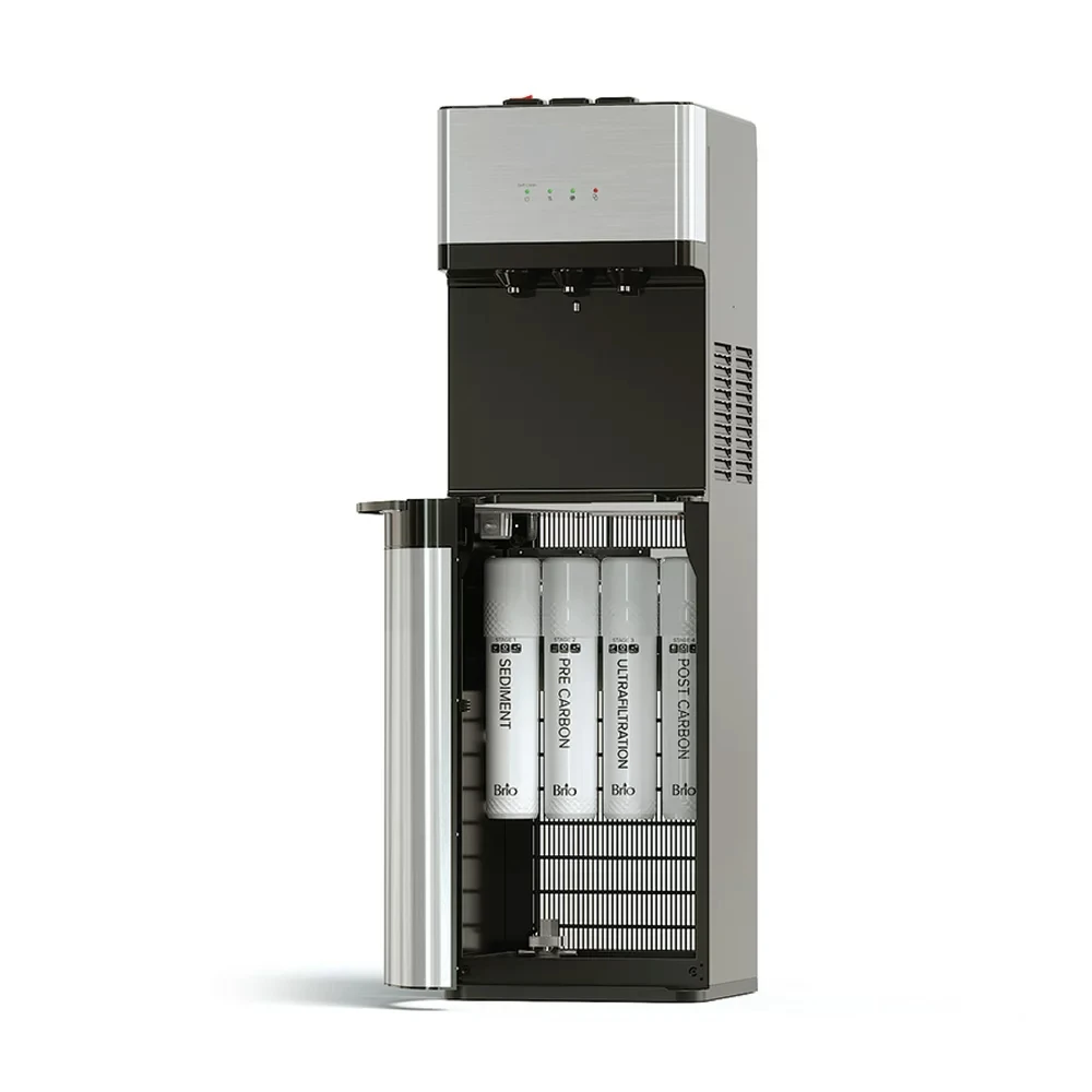 

Series 4-Stage Hot, Cold and Room Temperature Water Cooler Dispenser, Height 41.5" Black