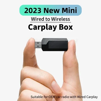 Wired to Wireless CarPlay Adapter for OEM Car Stereo With USB Plug and Play Smart Link Phone Automatic Connection to CarPlay