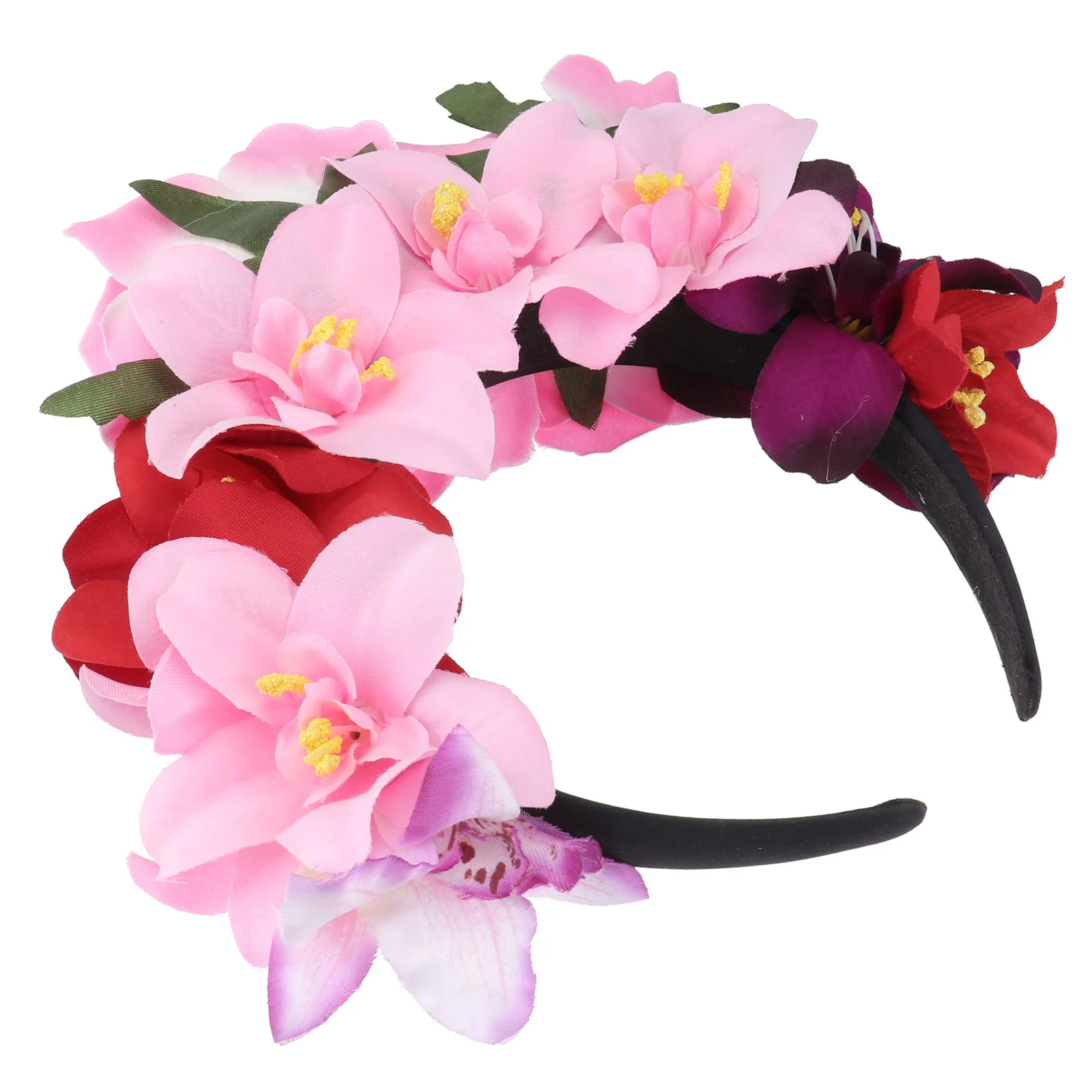 

Photo Rose Headband Bride Girls Hair Accessories Flower Crown Women Fabric Attractive