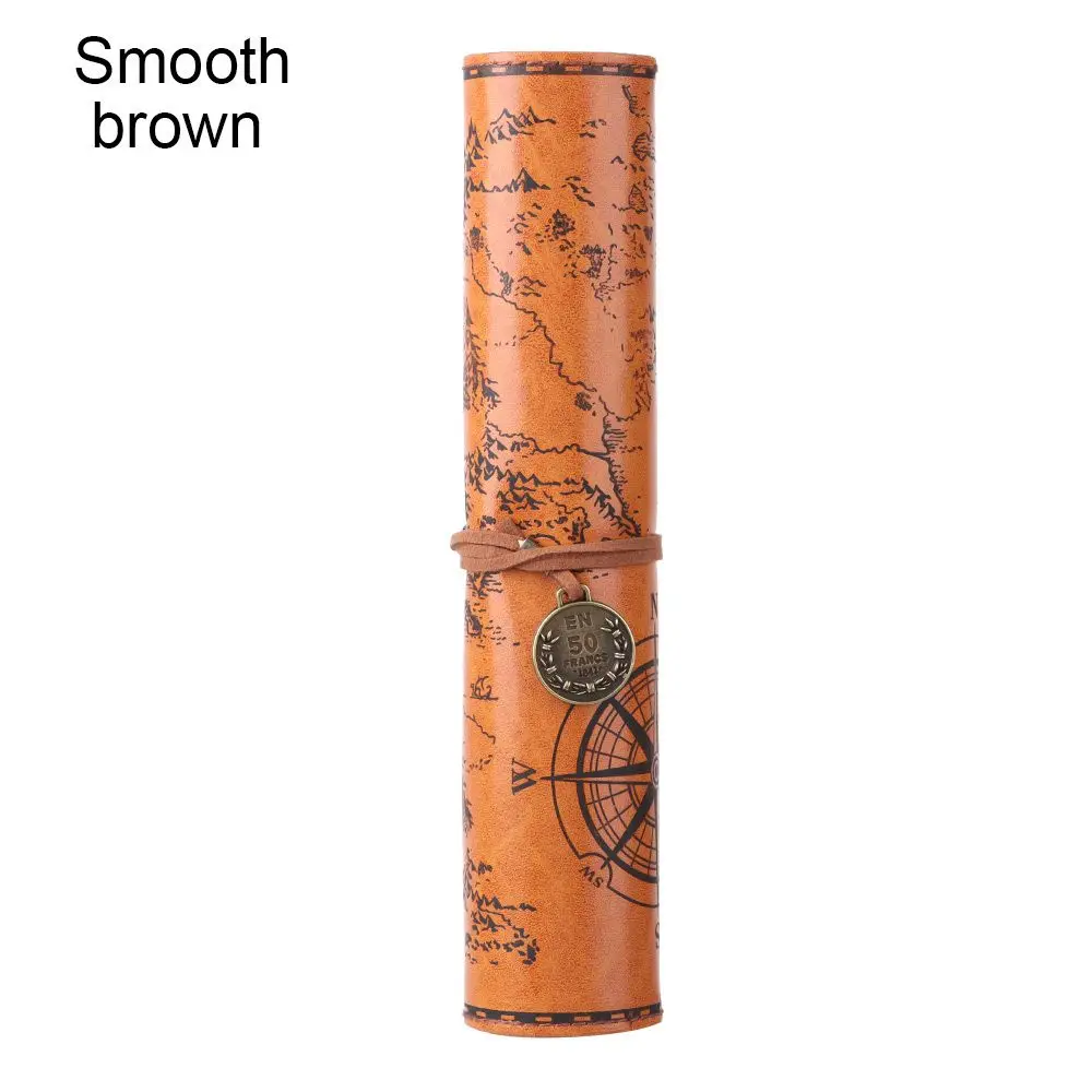 

LONGPEAN Кожаная сумка для карандашей с рисунком карты сокровищ