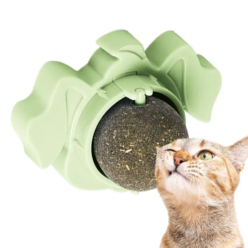 

Safe Pet Catnip Toys Edible Catnip Ball Healthy Cat Mint Cat Candy Licking Snacks Teeth Cleaning Cat Toy For Cats Kittens Gifts