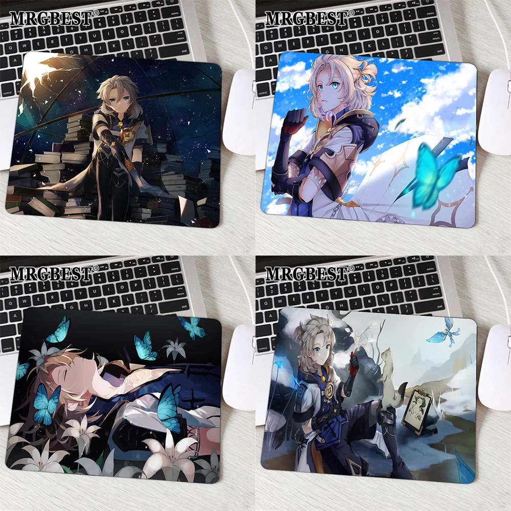 

Mouse Carpet Genshin Impact Sangonomiya Kokomi Mouse Pad Anime Kawaii Laptop Gamer Pad on The Table Hot Pad Memo Pads for Girls
