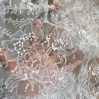 sequins clear lace fabric wedding dress base 150cm wide hard design cloth l322