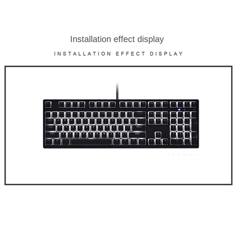 Фото Механическая клавиатура Pudding Keyboard Hat Box с прозрачными колпачками PBT Double Skin Milk (белые) - A69M №5