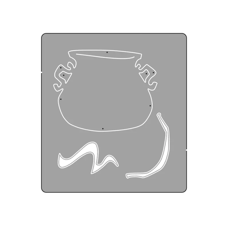 Новинка 2023 фон для Хэллоуина металлические высекальные штампы и плита высечка