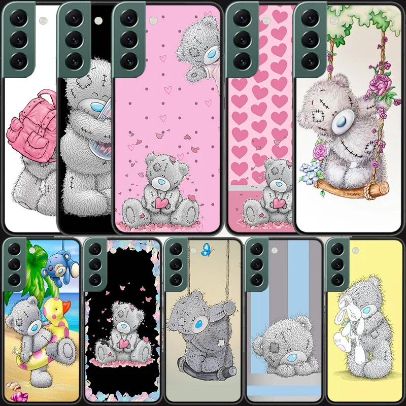 

Lovely Teddy Bear Phone For Samsung Galaxy Note 20 Ultra 10 Lite 9 8 M11 M12 M21 M30S M31S M32 M51 M52 Case J8 J6 J4 Plus M60S M