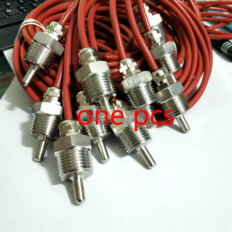 

DS18B20 Digital Temperature Sensor G1/2 3/4 Thread DIA=7mm Line 1m PVC 3-core Wire SUS304 Stainless Steel Shell pipe -50-120