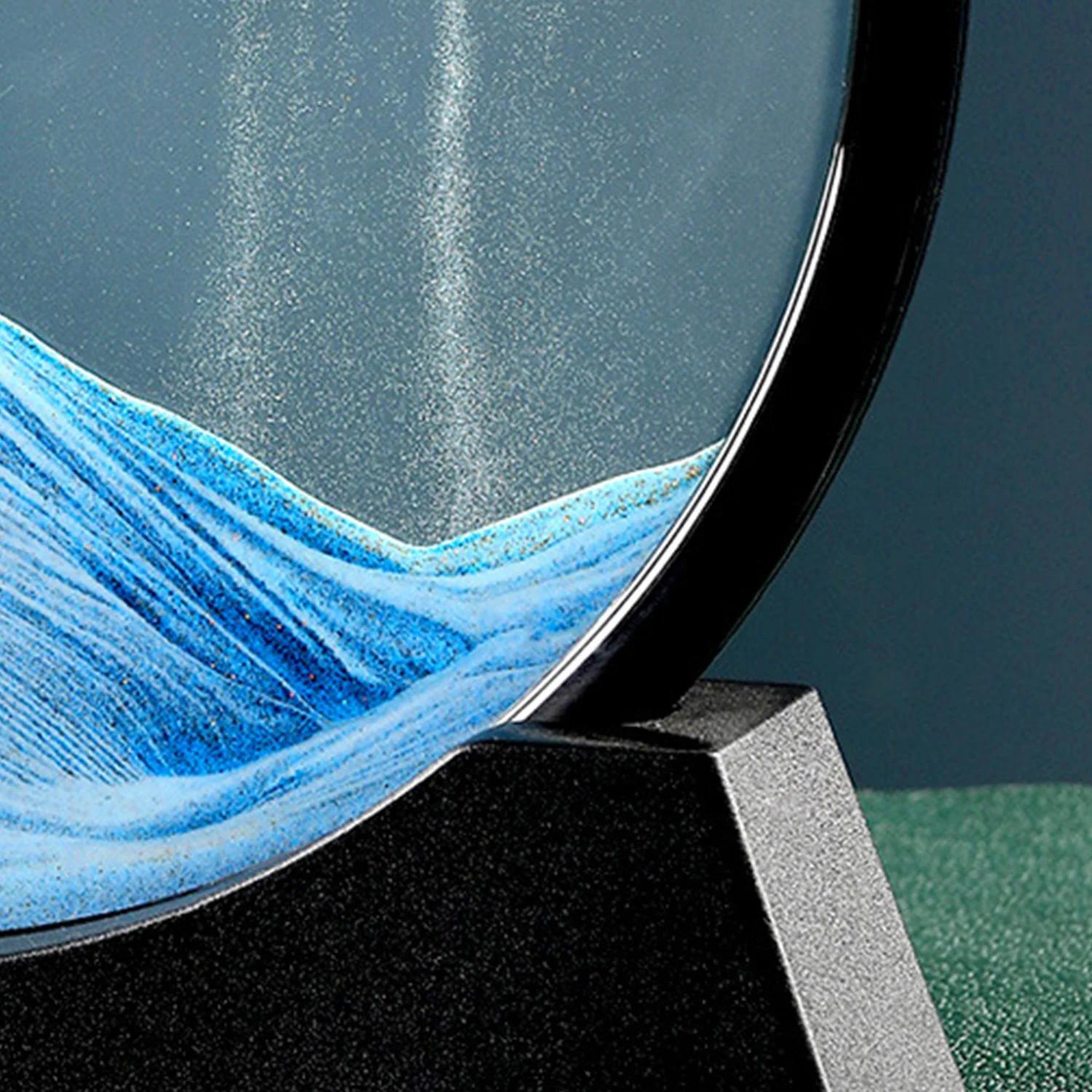 3D движущийся песок художественное изображение Круглое стекло глубокоморские