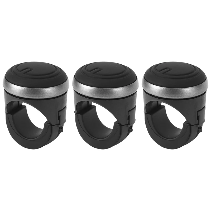 

3X Universal Steering Wheel Spinner, 360 Degree Auxiliary Steering Powerball Steering Spinner Knob
