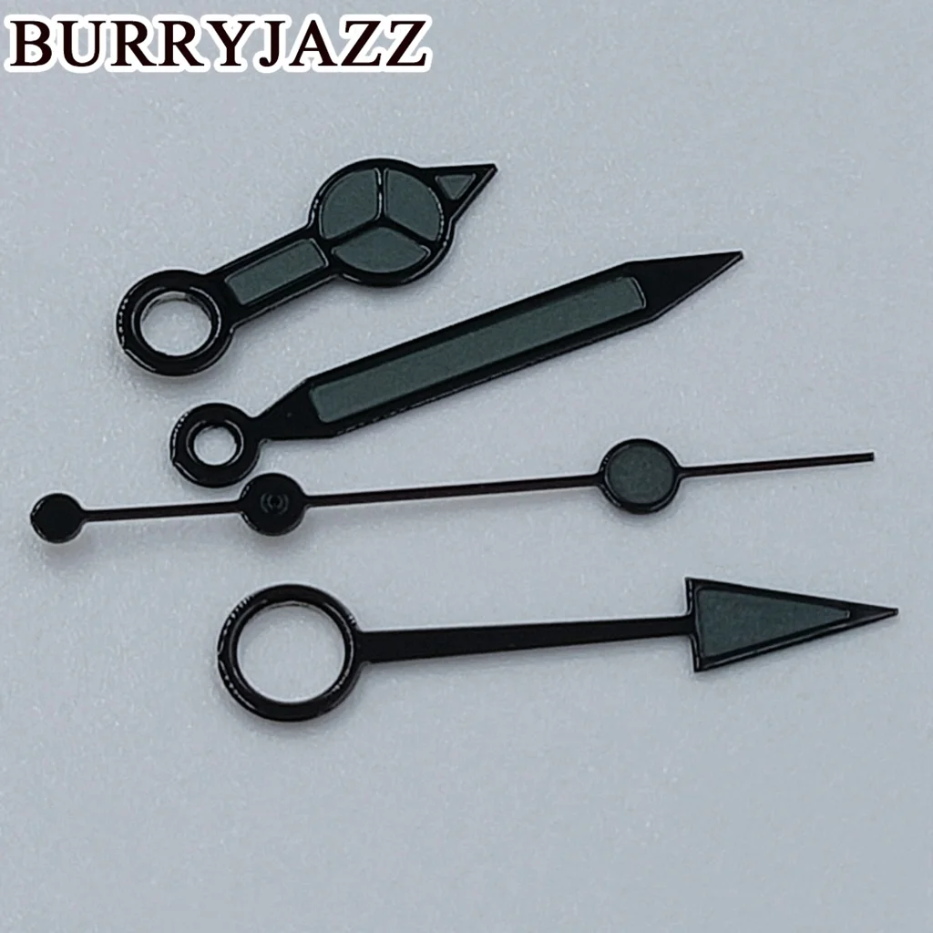 Часы BURRYJAZZ NH34 NH34A GMT черные/черные серые зеленые светящиеся стрелки