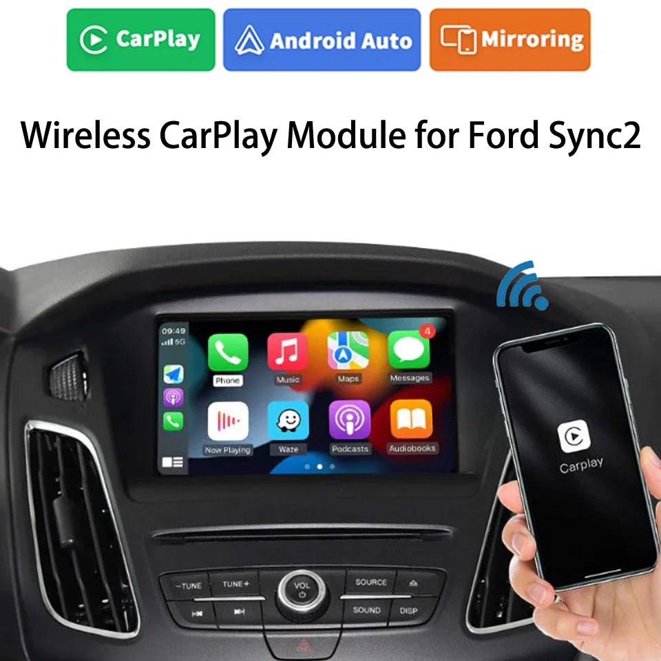 Автомобильный беспроводной адаптер iCarPlay для iPhone Mirrorlink Ford Sync2 F-150 Fusion Taurus Super Duty