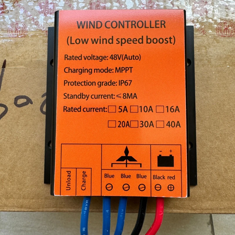 12 В 24 48 контроллер ветряной турбины повышающий тип MPPT ШИМ заряда ветра 30A 40A новый