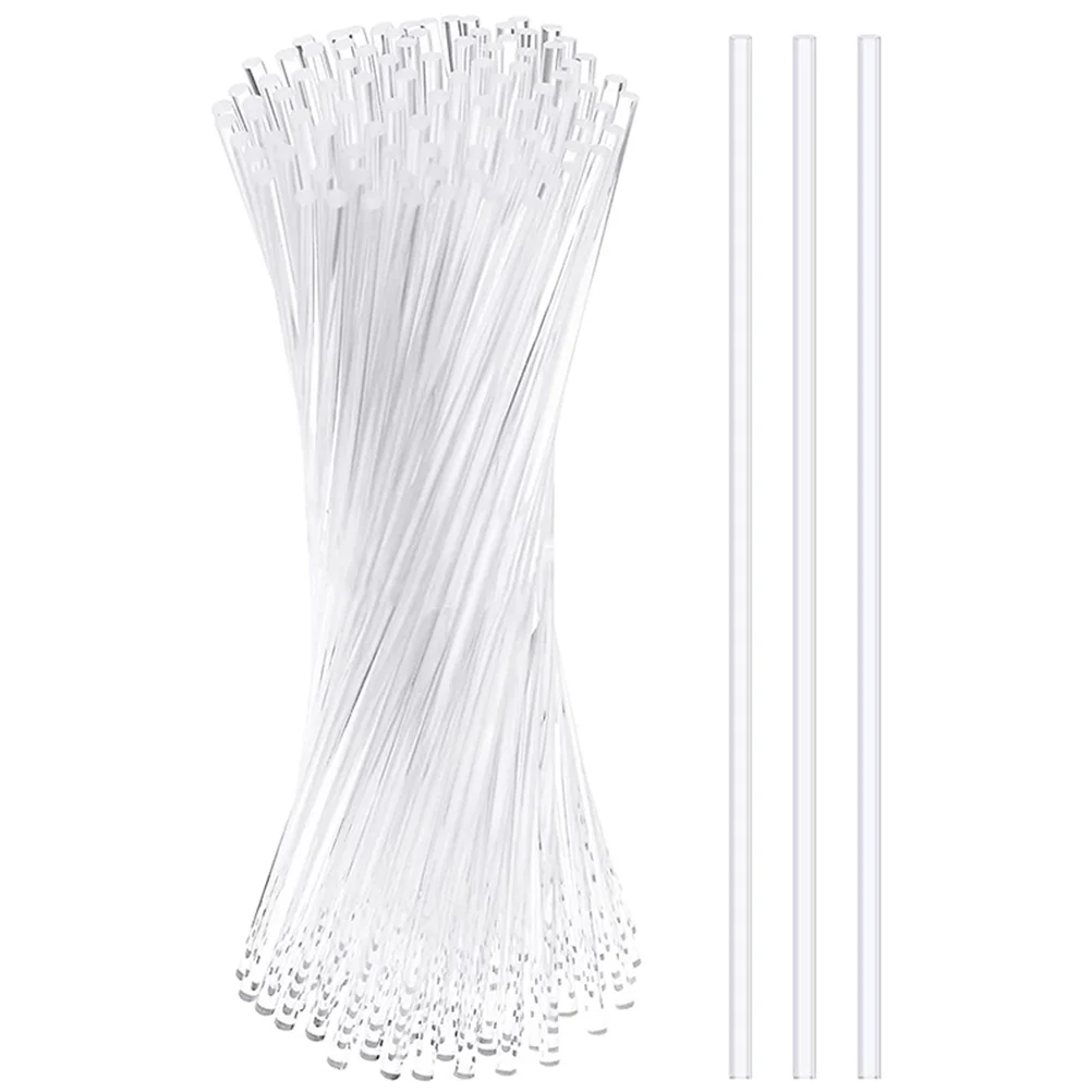

100pcs Clear Sugar Stir Stick DIY Cake Acrylic Bar Chocolate Lollipop Sticks
