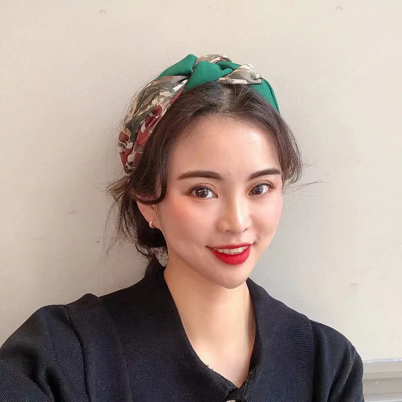 

Korean New Braided Headband Headdress Hair Band Hoop Wide Version Hairband Girls Boho Hair Accessories For Women Scrunchie Tiara