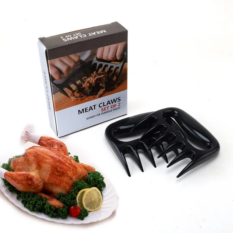 

2pcs Meat Shredding Claws For BBQ,Chicken,Pulled-pork Meat Shredder Claw Forks,Grilling Tools, Kitchen Gadgets Cooking Supplies