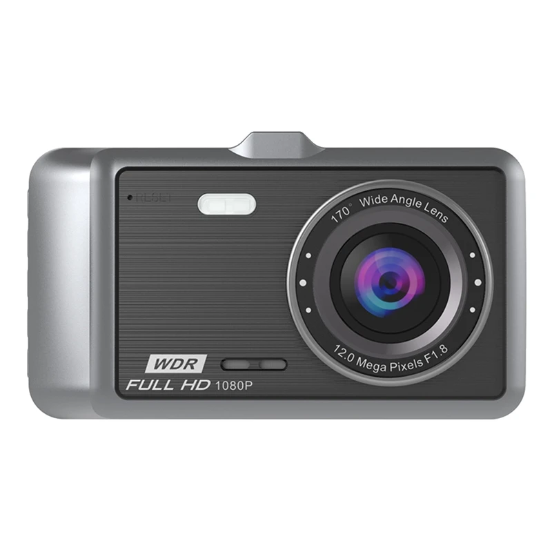 

Car Driving Recorder 4Inch IPS Screen 1080P HD 170 Degree Wide Angle Dual Camera 24 Hours Parking Monitoring DVR