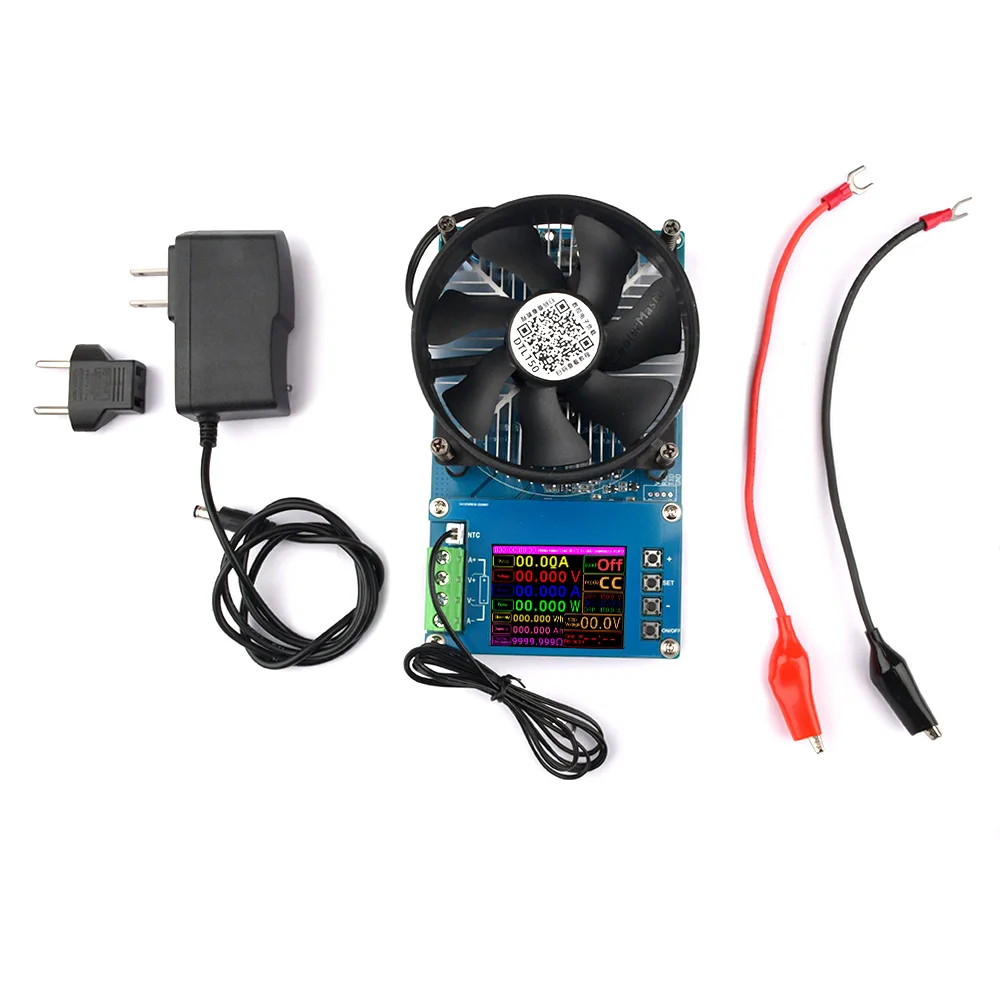 

DTL150 4-WIRE Battery Capacity Tester Electronic Load Power Tester Discharge Meter 150W 200V 20A American Plug To European Plug