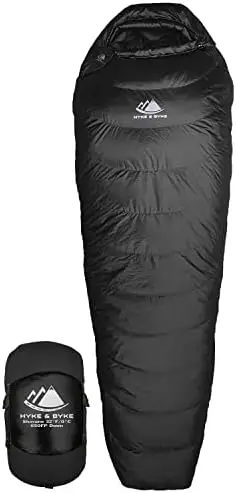 

& Byke Shavano 32 F Hiking & Backpacking Sleeping Bag - 3 Season, 650FP Duck Down Sleeping Bag - Ultralight - Light Blue
