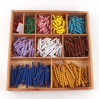 montessori mathematics materials decanomial beads box multiplication learning tools for kids math toy casa educational equipment