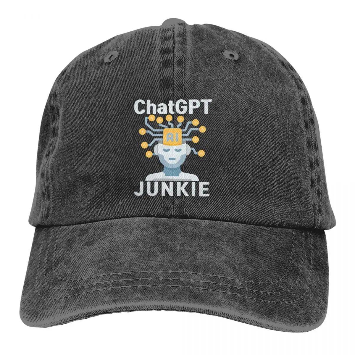 

Summer Cap Sun Visor Chatgpt Junkie Hip Hop Caps ChatGPT Cowboy Hat Peaked Trucker Dad Hats