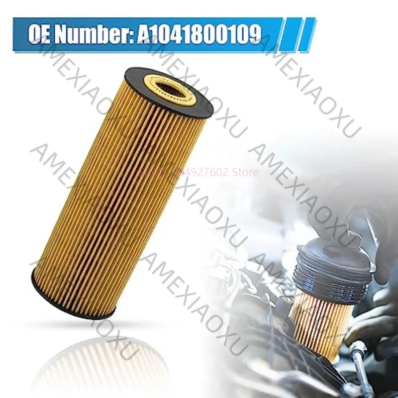 Фото Комплект из 2 автомобильных масляных фильтров A1041800109 для Mercedes Benz W202 W203 W210 W140 C180 C200 K E220 S SPRINTER VITO с двигателями M104 M111 AMEX №3