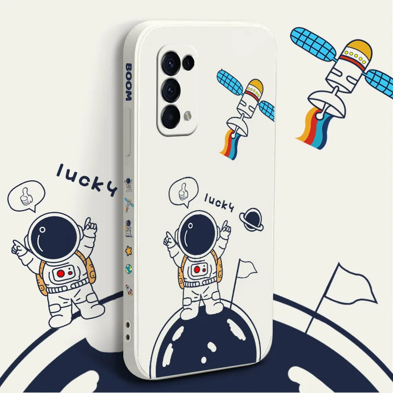 

Surprise Astronaut Phone Case For Realme 6 6i 7 7i 7 8 Pro C12 C15 C25 C25S C20 C11 C1 F9 F9 F17 F19 F19 Pro Reno5 Cover