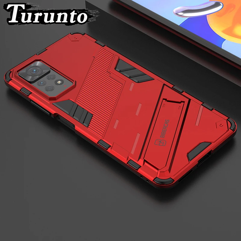 

For Xiaomi Redmi Note 11T 11E 11S 11 Pro Plus Case Magnetic Armor Kickstand Cover For Redmi Note 9 10 ProMax 10S 9S Phone Cases