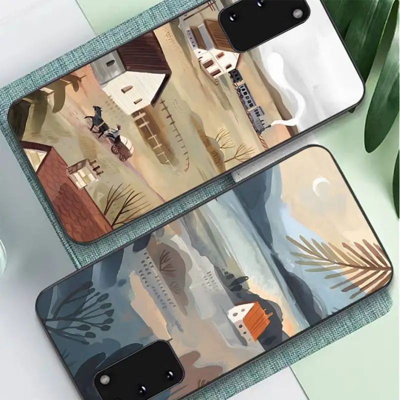 

Watercolor Painting Phone Case for Samsung S10 21 20 9 8 plus lite S20 UlTRA 7edge