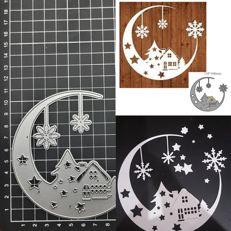 

Houses Cutting Dies Cut Stencils Card Paper Craft DIY Template Metal Cutting Dies Album Embossing Scrapbooking