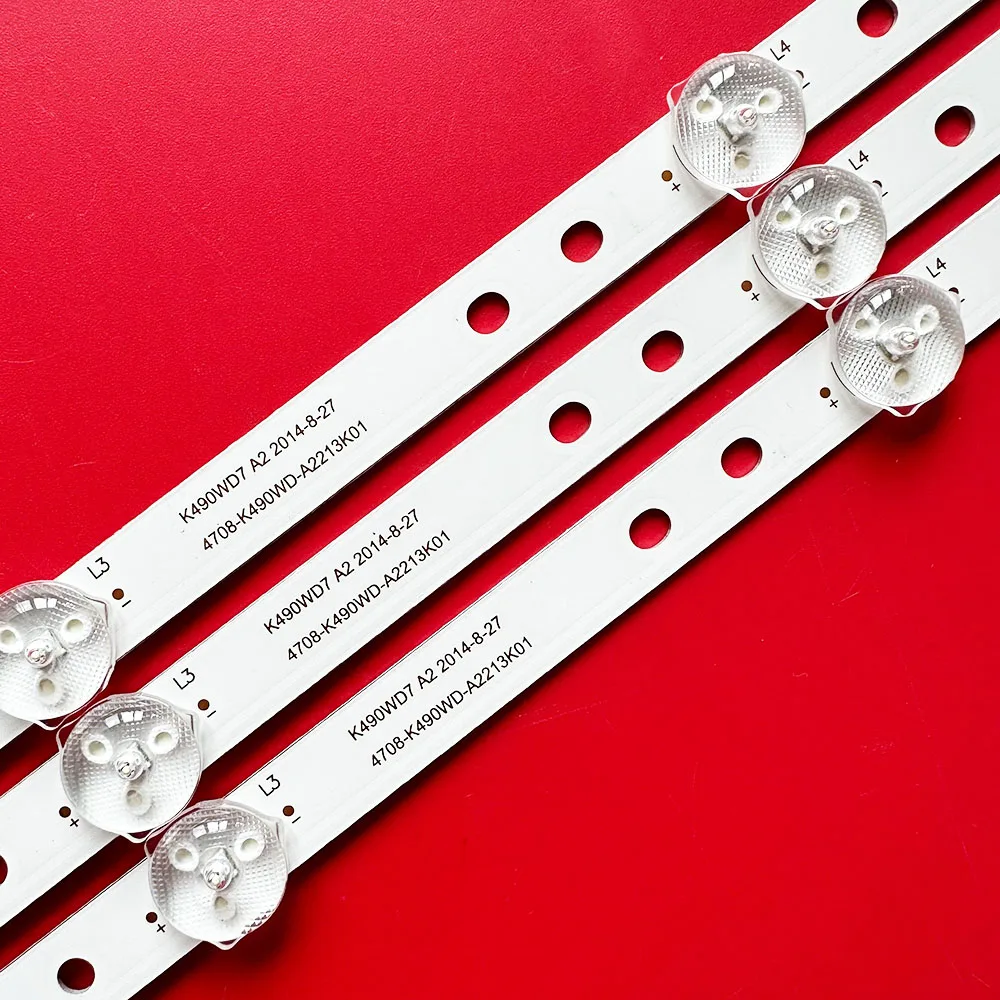 9/18 шт. (8 + 1) НОВАЯ светодиодная лента для подсветки 4708-K49WD7-A1213K11 4708-K49WD7-A1213K21 K490WD7 A1